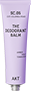 A lavender tube labeled 'The Deodorant Balm' with black text.