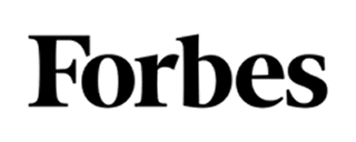 The Forbes logo, which is the word 'Forbes' in a black serif font on a white background.