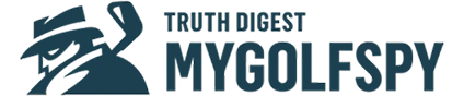 The logo for Truth Digest MyGolfSpy, featuring a spy character holding a golf club.