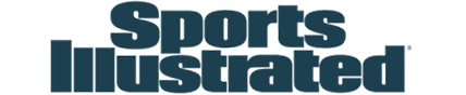 The logo for Sports Illustrated magazine in a dark teal color.