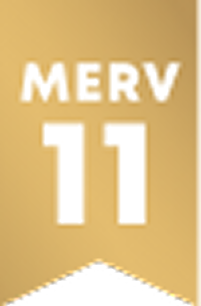 Gold badge with 'MERV 11' text.