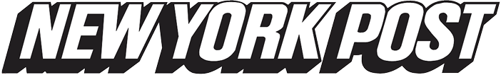 Bold black and white logo saying 'New York Post'.