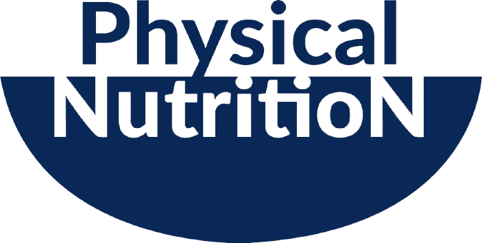 Logo with text 'Physical Nutrition' in blue and white.