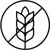 A black circle icon with a white downward pointing arrow.
