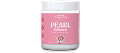 A jar of pink-labeled pearl powder supplement.
