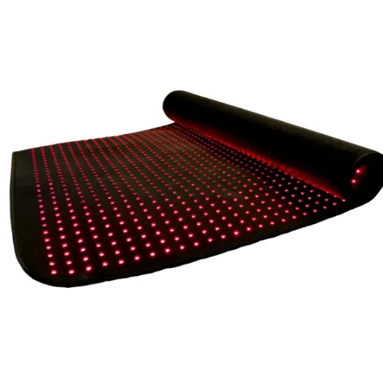 Generic unbranded Amazon red LED therapy mat with dense grid of red lights, no brand markings