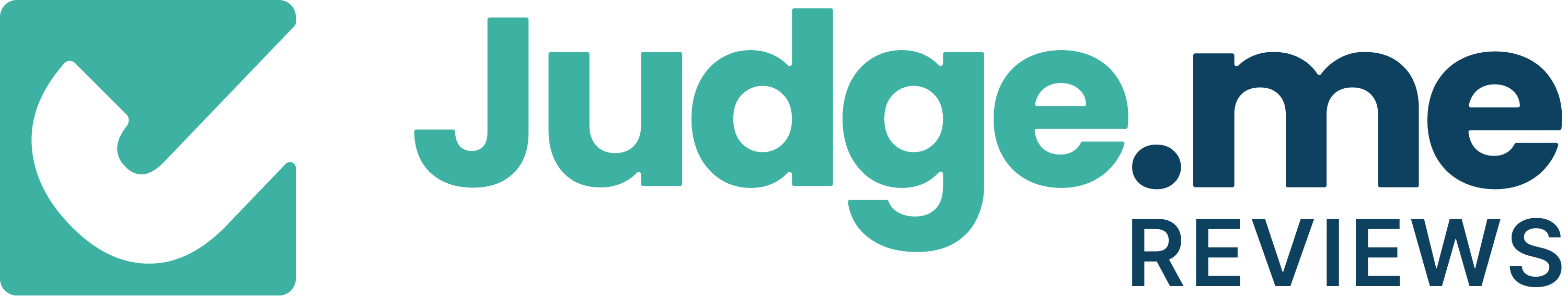 Logo with text 'Judge.me Reviews' and a checkmark symbol.