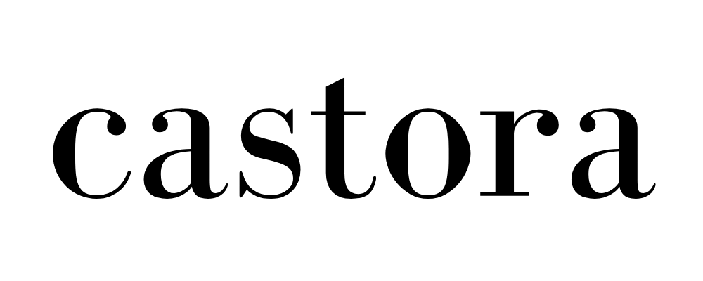 The word 'castora' in a black, lowercase serif font on a white background.