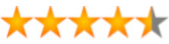 A 4.5 out of 5 star rating graphic.