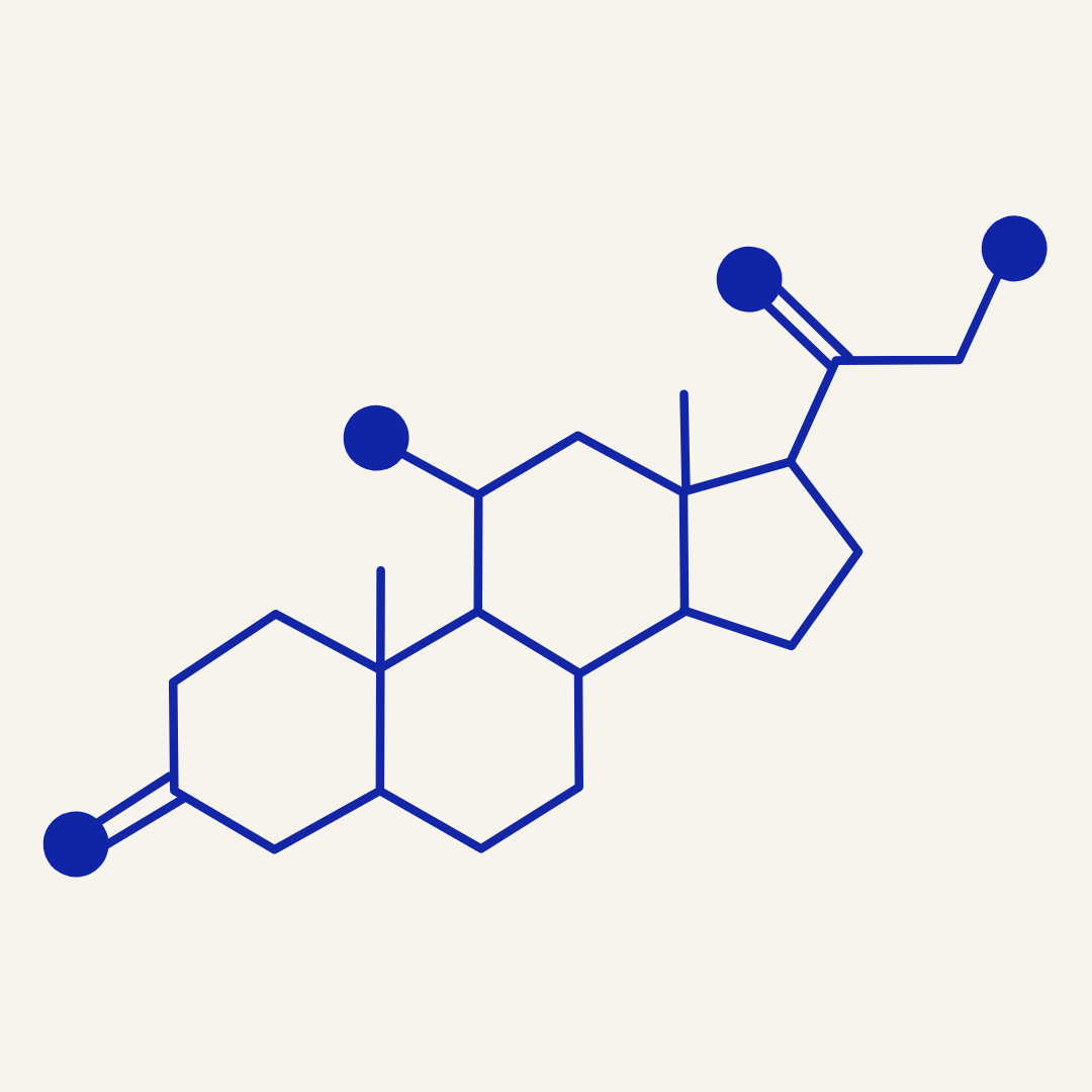 Chemical structure diagram with hexagonal and pentagonal rings.