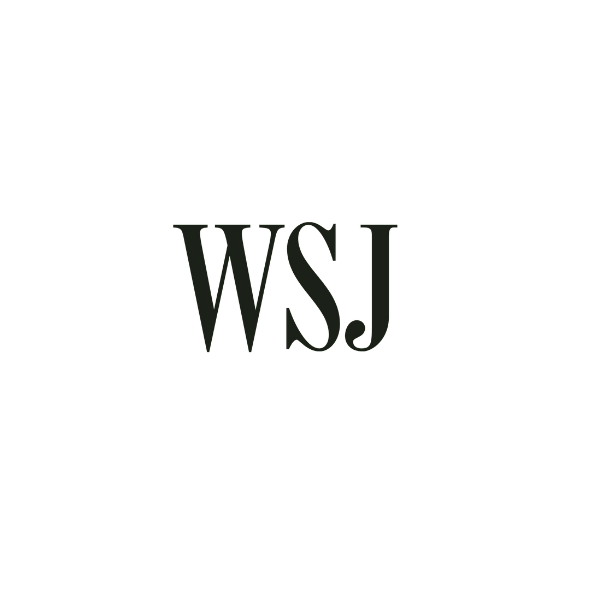 Black text 'WSJ' on a white background.