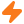 A soft-edged, orange lightning bolt icon on a white background.