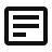 A black line icon of a document with three lines of text.