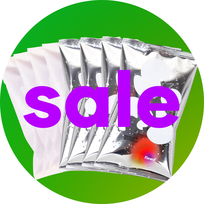 Three colorful snack bags with 'sale' text overlaid in yellow.