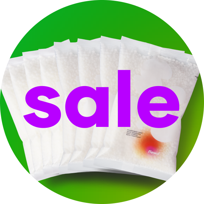 Three bags with beads, large 'sale' text across bright pink background.