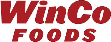 Red 'WinCo Foods' logo on a white background.