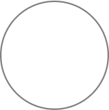 White letter 'X' inside a black circle with a gray border.