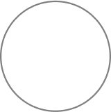 Black Facebook logo inside a white circle with a black outline.