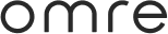 Black text logo spelling 'omre' on a transparent background.