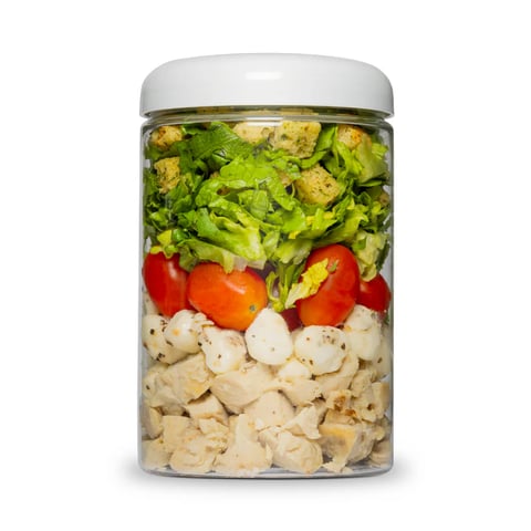 Caprese with Grilled Chicken salad cup