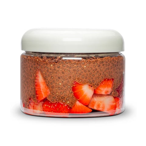 Chocolate Strawberry Chia Pudding cup