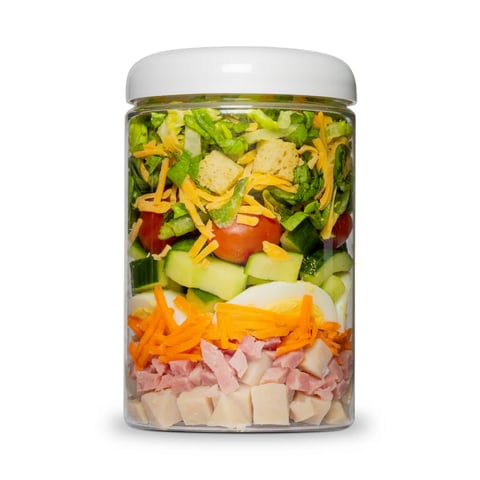 Chef Salad with Ham and Turkey cup