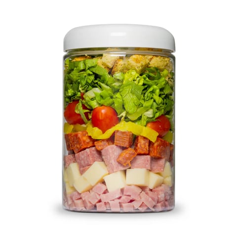 3-Meat Italian Club salad cup