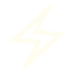 A stylized, off-white lightning bolt icon on a black background.