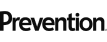The logo for Prevention in black text on a white background.