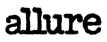 The word allure in a black, lowercase, serif font on a white background.