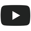 YouTube play button logo on a dark background.