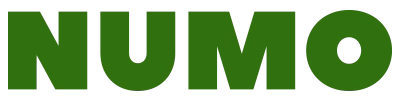Green text logo displaying the word 'NUMO' on a transparent background.