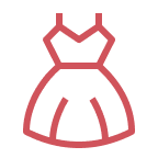 A red line-art icon of a smirking face with closed eyes.