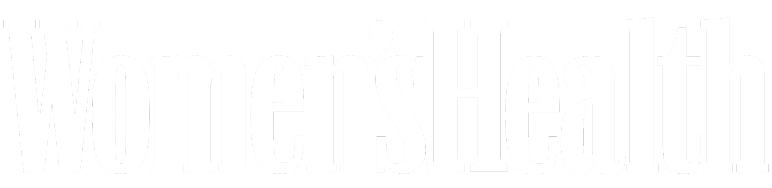 White 'Women's Health' logo on a transparent background.
