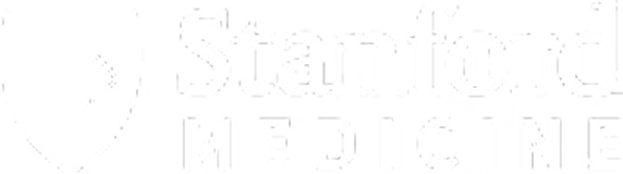 The Stanford Medicine logo in white text on a black background.