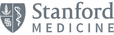 Stanford Medicine logo with shield and text.