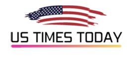 The logo for US Times Today, featuring a stylized American flag above the publication's name.