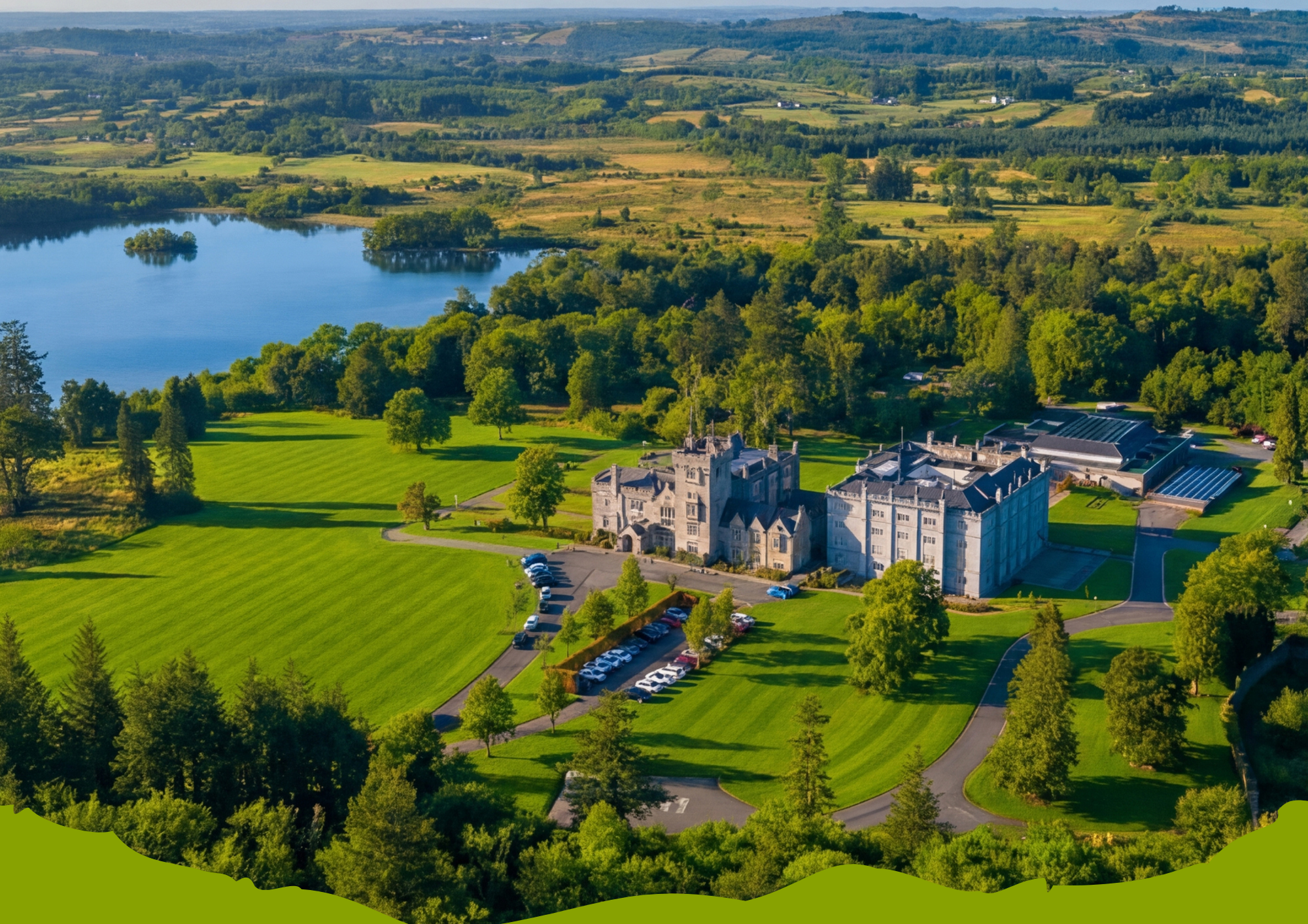 Kilronan Castle Estate Aerial Image