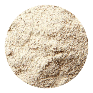 Close-up of a pile of light brown powder.