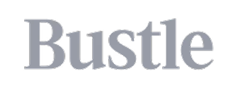 Bustle logo in gray text on a transparent background.