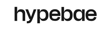 The word 'hypebae' in a black, lowercase, sans-serif font on a white background.