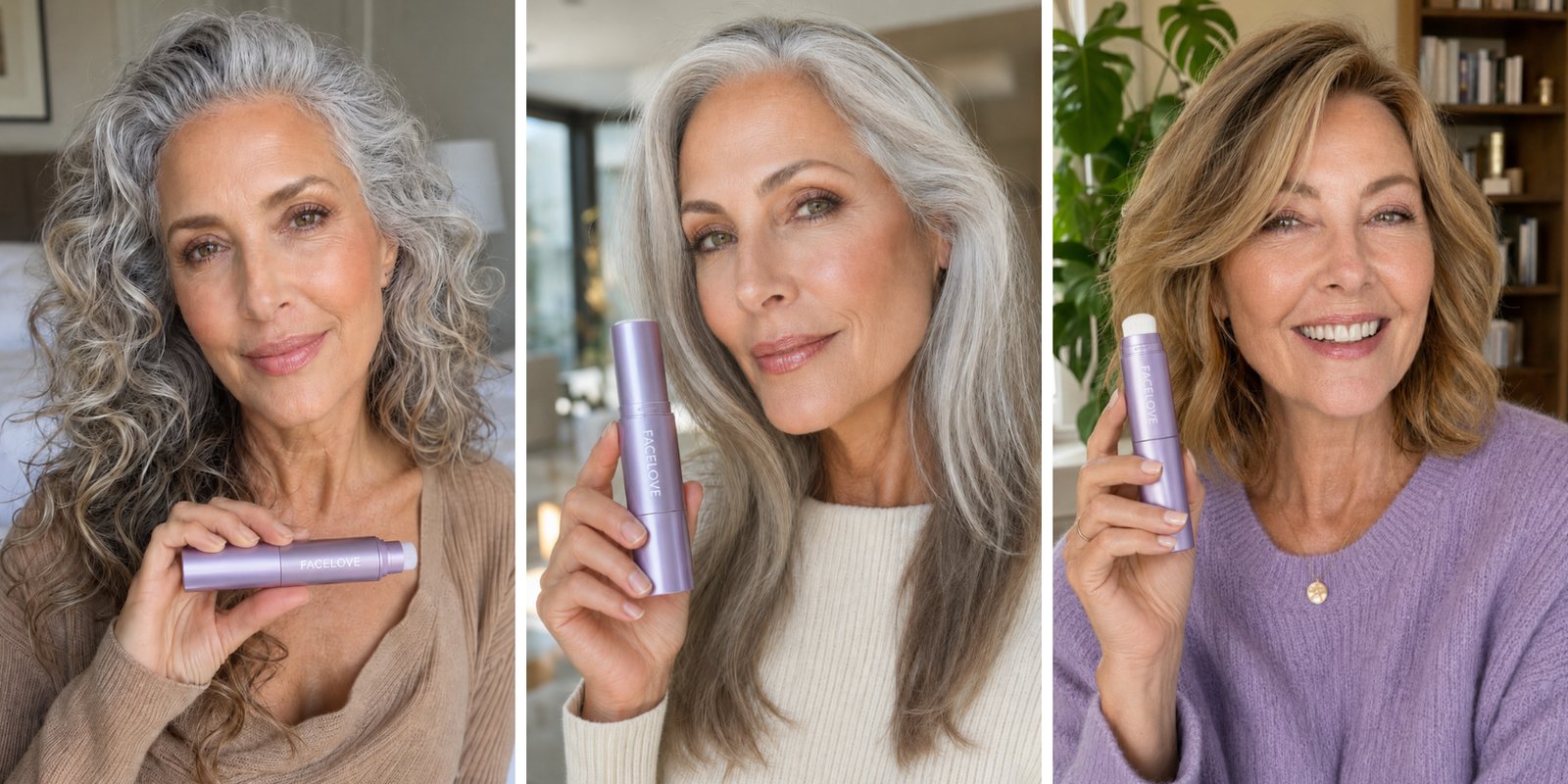Color-adapting foundation for mature skin