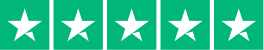 A graphic of five white stars on green backgrounds, representing a rating.