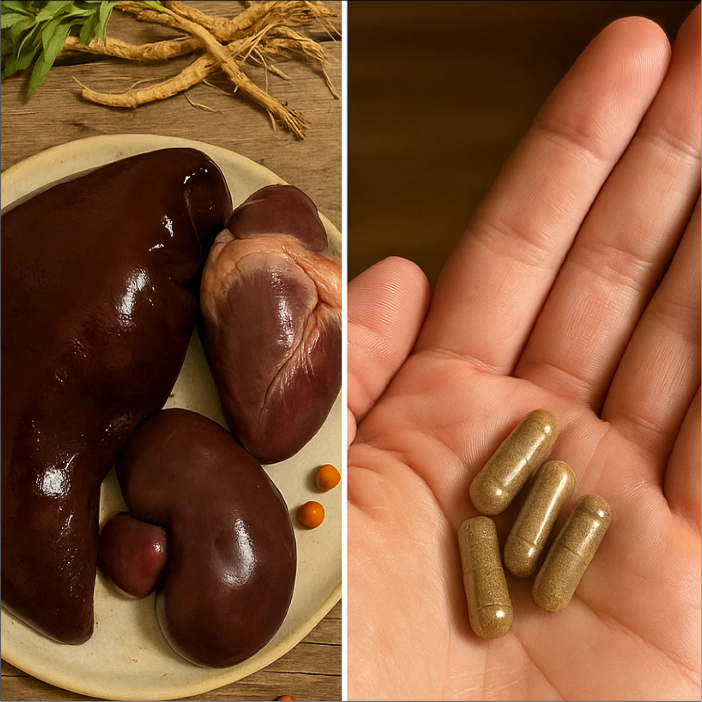 A bottle of Arctic Goddess supplements against a background of the aurora borealis, with text reading 'Viking Strength Bottled'.