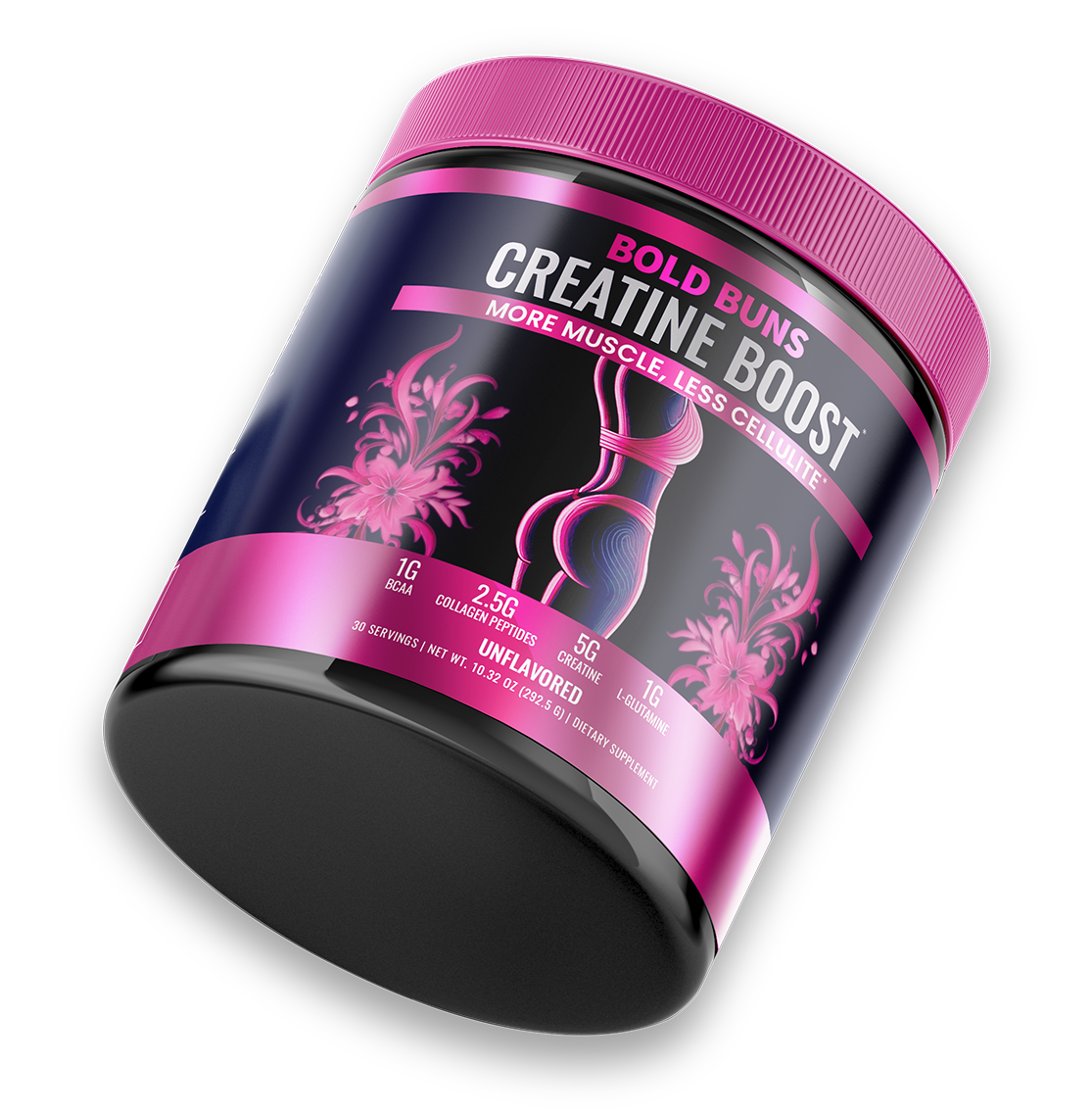 Bold Buns Creatine Boost jar