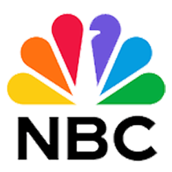 Colorful peacock logo with the letters NBC below.