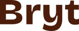 Logo with the word 'Bryt' in brown text on a transparent background.