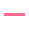 A horizontal pink line with rounded ends.
