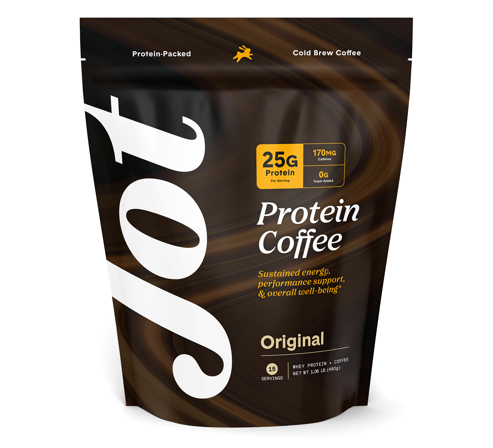 Jot Ultra Coffee Caramel flavor bottle, 6.8 fl oz (200 ml).