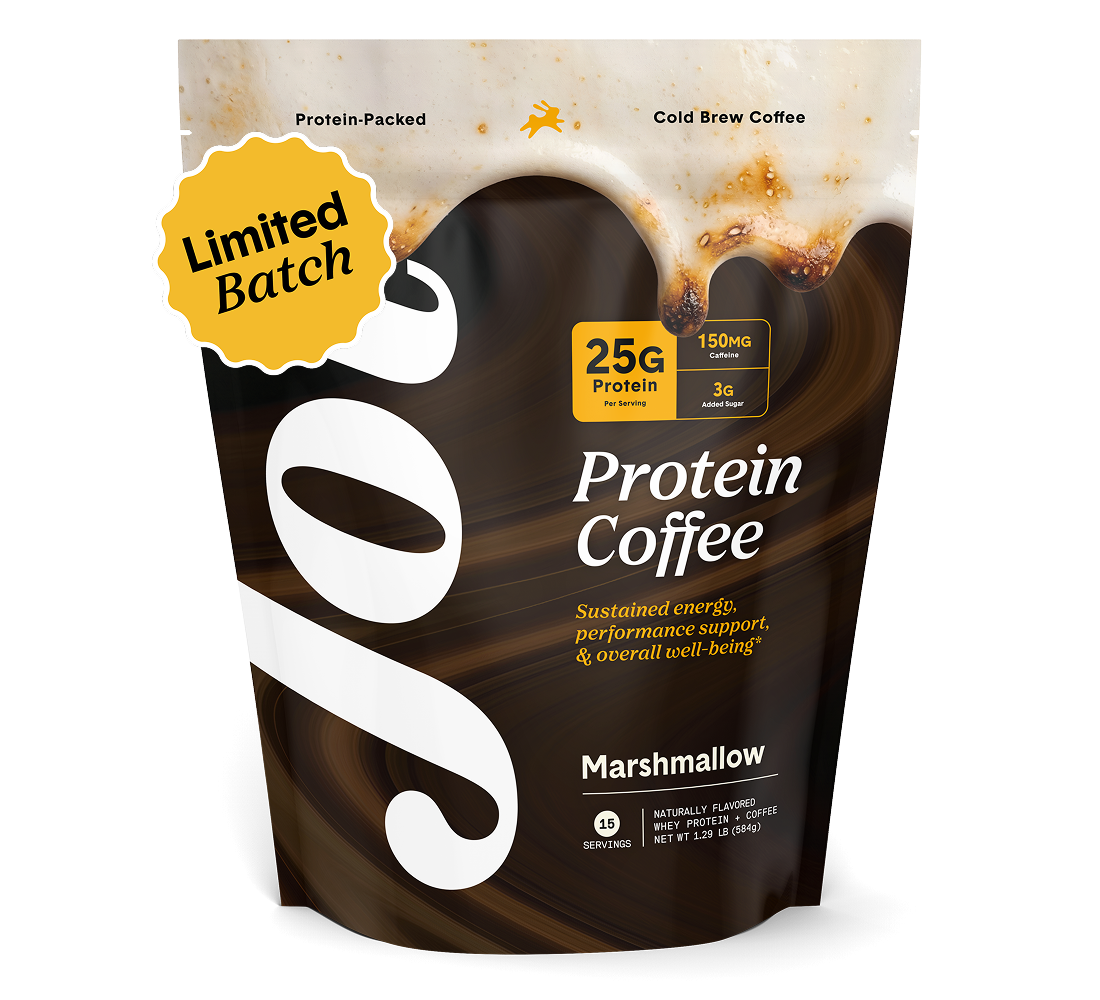 Jot Ultra Coffee Caramel flavor bottle, 6.8 fl oz (200 ml).
